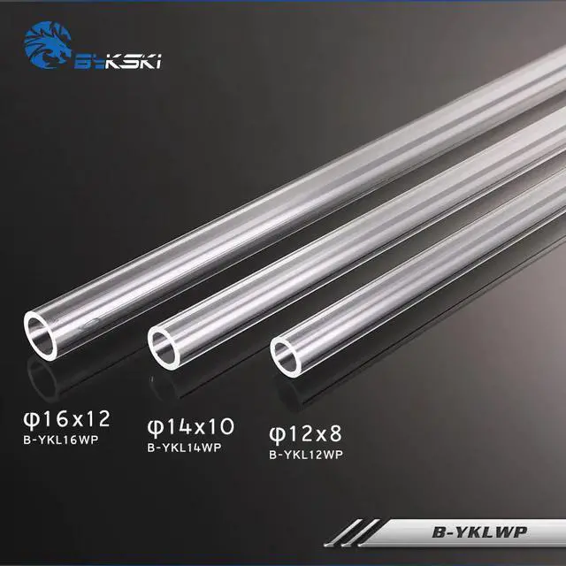 Alt view image 3 of 3 - 2pcs  Acrylic Hard Tube DIY Split Water Cooling Transparent Rigid Tube OD 12/14/16MM,Wholesale Drop Ship,B-YKLWP 12/14/16