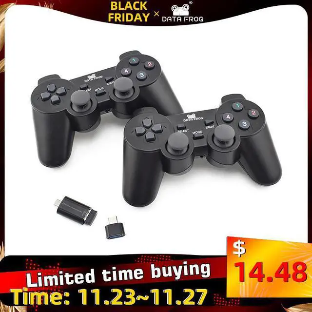 Main image of 2 Players 2.4G Wireless Game Gamepad Controller For Android Smart Phone Joystick For Android TV Box For PC Joysticks