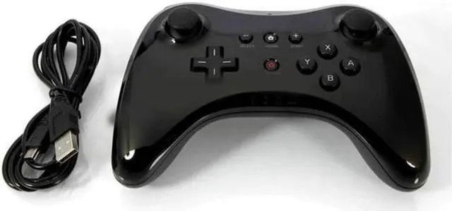 Alt view image 5 of 5 - 2020 Newest Blueteeth Controller Joystick Gamepad For Nintend Wii U Pro With USB Cable Trigger Wireless Game Pad Controller