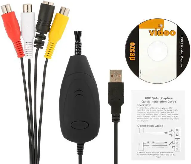 Alt view image 4 of 5 - 172 HD Video Capture USB 2.0 Video Converter Recorder Convert Analog Video Audio to Digital Format for Windows 7 8 10