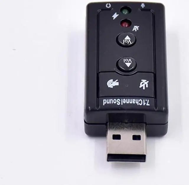 Alt view image 3 of 5 - USB Sound Card Adapter USB to 3D Audio 7.1 Channel Professional Microphone Headset 3.5mm For Win XP / 78 Android Linux