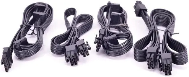 Main image of For Cooler Master Silent Pro M2 1500W 1000W 850W Modular PCIe 6Pin to 8Pin 6+2 Pin 5Pin Peripheral 4Pin SATA Power Supply Cable