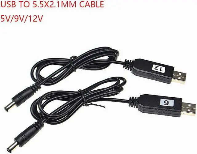 Alt view image 3 of 5 - 2020 New USB Power Booster Wire DC 5V to DC 9V 12V Step up Cable Module Converter USB TO DC 5.5*2.1MM Male Plug Cable