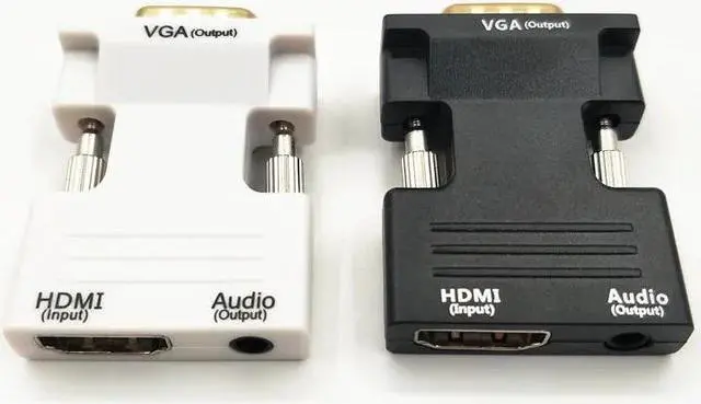Alt view image 2 of 5 - 1080P HDMI to VGA Cable Adapter Digital To Analog Audio Video Converter Cable for PC Laptop TV Box Projector