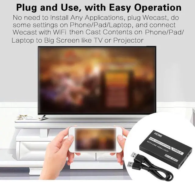 Alt view image 2 of 5 - Video Capture Card OBS Recorder 4K Capture Card USB To  Converter Game Capture Card Live