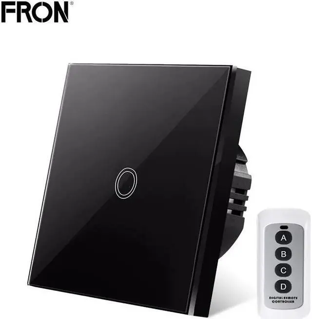 Alt view image 4 of 5 - SwitchTouch switch,EU/UK Standard 1/2/3 Gang  RF433 Remote Control Wall Touch Switch, Home Wireless Remote Control