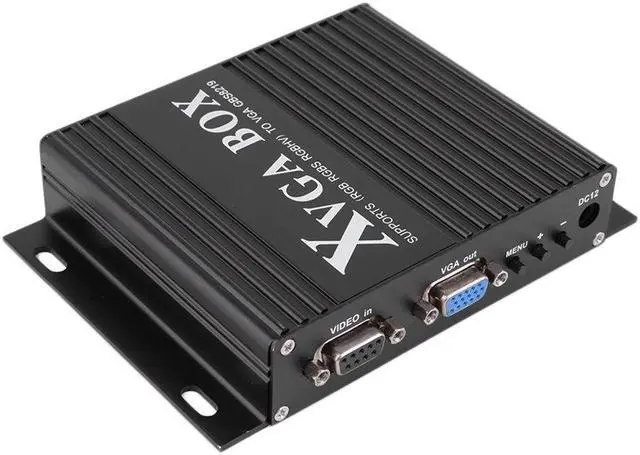 Alt view image 4 of 5 - Box RGB RGBS RGBHV MDA CGA EGA to VGA Industrial Monitor Video Converter with US Plug Power Adapter Black NEW Digital