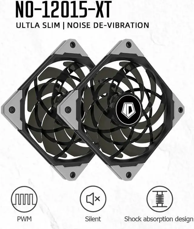 Alt view image 3 of 5 - 120mm Ultra Slim Quiet PC Case Fan Desktop PC Computer Cooling Cooler Silent CPU Water Power Cooler PWM PC Chassis Case Fan
