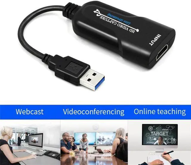 Alt view image 3 of 5 - Video Capture Card Audio Video Capture Card K004  Drive USB Recording Box High Definition Game Broadcaster