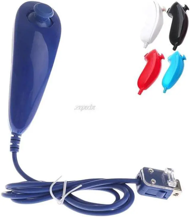 Alt view image 2 of 5 - Nunchuk Video Game Controller Remote For Nintendo For Wii Console 5 Colors ping