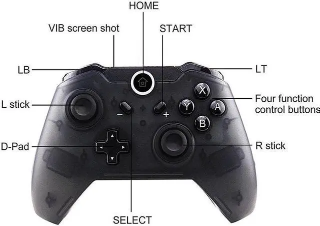 Alt view image 2 of 5 - 1pcs For Nintendo Switch Bluetooth Wireless Controller Double Vibration Gaming Joystick Gamepads For Game Controller Game Pad