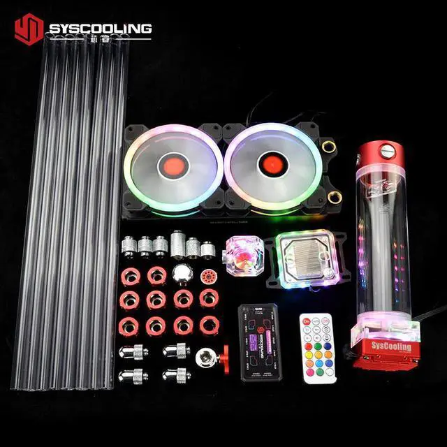 Main image of PC water cooling kit for AMD AM4 ryzen CPU socket 240mm copper radiator RGB support