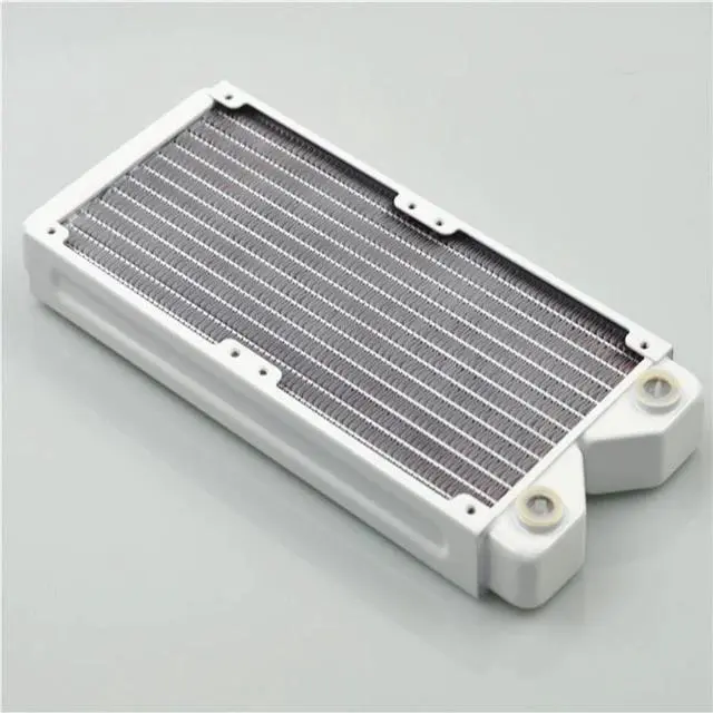 Alt view image 5 of 5 - 120 240 360 Water Cooling Radiator White Thin Copper classic white Water Row heat exchanger water cooling White