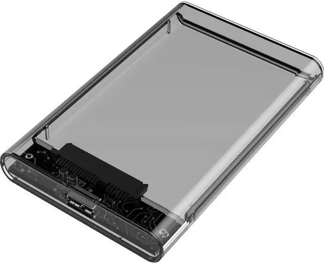 Alt view image 4 of 5 - 1PC Transparent HDD Enclosure Box SSD Hard Drive SATA to USB 2.0 Adapter External HDD Case 2.5 inch Support 4TB HD 5.0Gbps