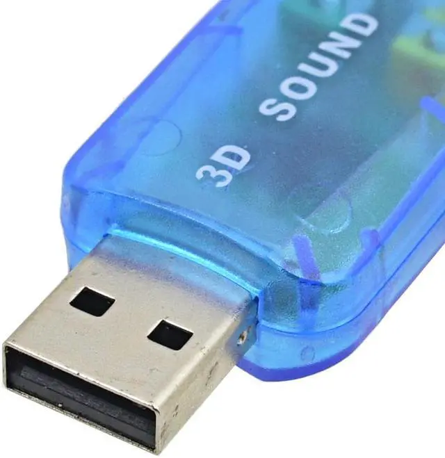 Alt view image 3 of 5 - External Sound Card Adapter 5.1 Channel USB To 3D Audio Channel Sound Professional Microphone 3.5mm Interface