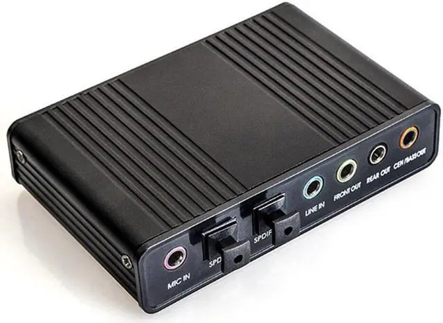 Main image of 6 Channel External Sound Card USB 2.0 External 5.1 Surround Sound Optical S/PDIF Audio Sound Card Adapter For PC Laptop