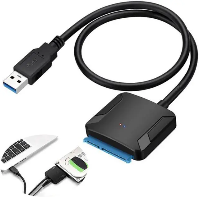 Alt view image 2 of 5 - Hard Drive Converter Cable USB 3.0 To Sata Adapter Converter Cable For    2.5 3.5 HDD SSD Adapter