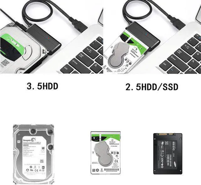 Alt view image 4 of 5 - Hard disk Cables Easy Drive Cable  to SATA Adapter Cable 2.5/3.5 Inch Hard Drive Data Cables