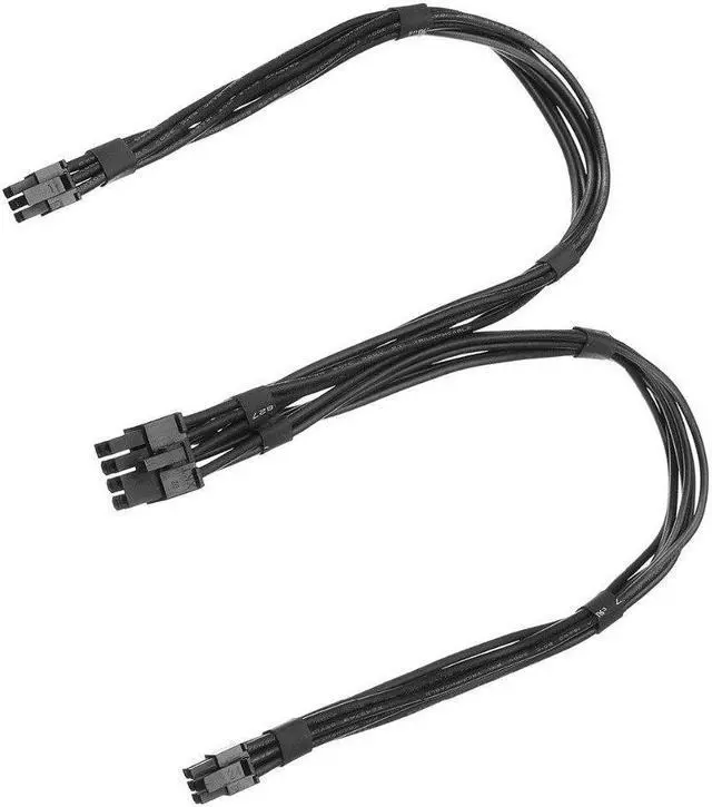 Alt view image 5 of 5 - 16AWG Dual Mini 6 Pin To 8 Pin PCI-e Power Cable For Mac Pro Video Card GTX 1080