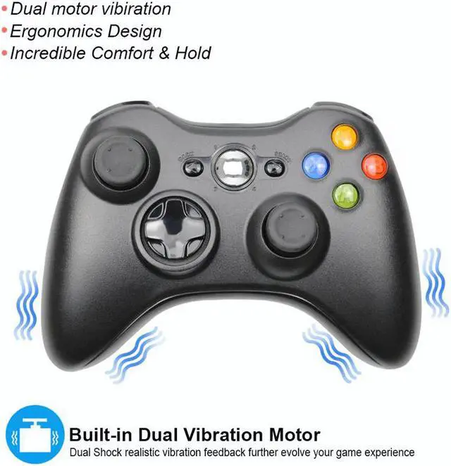 Alt view image 3 of 5 - 2.4GHz Wireless Controller For XBOX 360 Games Bluetooth Joystick For Microsoft Game Gamepad for XBOX360 Controle Computer
