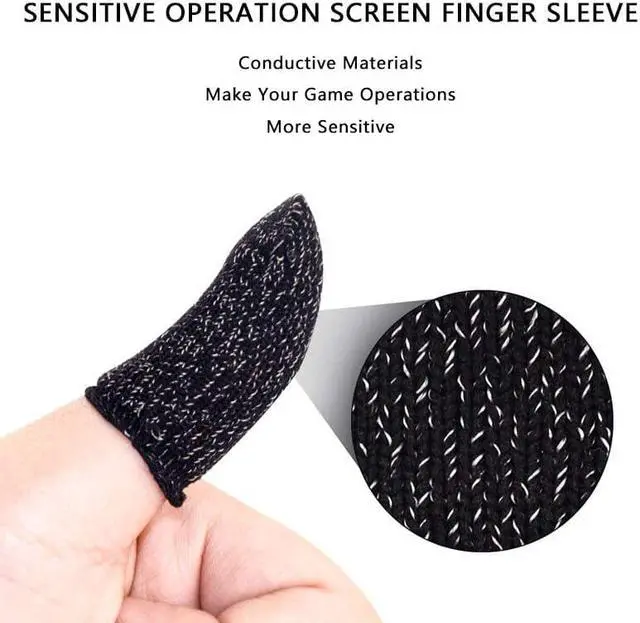 Alt view image 2 of 5 - Controller Finger Tips Cover Sweat Proof Gaming Finger Gloves Fingertips For PUBG/Knives Out/Rules of Survival s Gloves