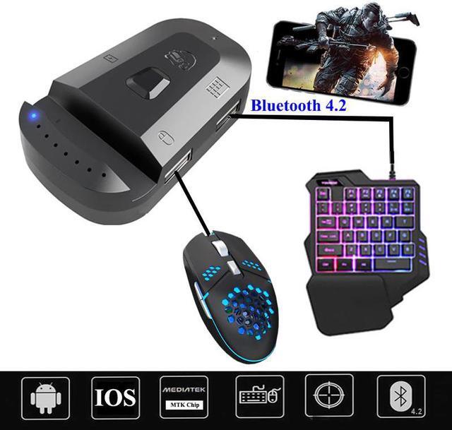 Main image of Mobile Gamepad Controller USB Gaming Keyboard Mouse Converter For IOS 13.4 Below System Android to PC Bluetooth 4.2 Adapter