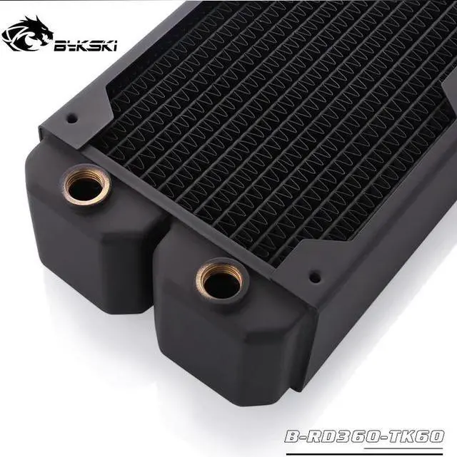 Alt view image 3 of 4 - B-RD360-TK60 360mm 3 x 12cm Triple Row Copper Radiator Water Cooling 60mm