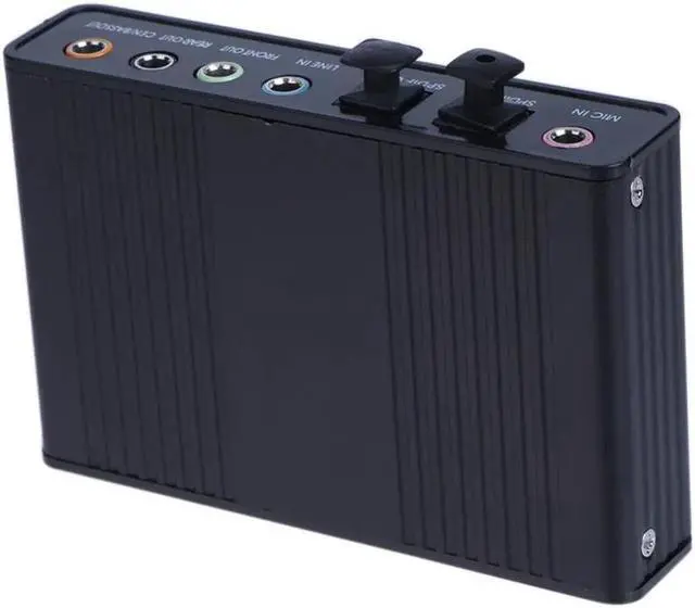 Alt view image 4 of 5 - Professional External USB Sound Card 6 Channel 5.1 External Optical Audio Sound Card with USB Cable For Notebook Computer