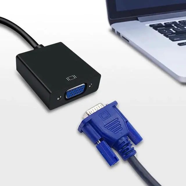 Alt view image 4 of 5 - to VGA Cable Converter Adapter Male To Famale Converter 1080P Digital to Analog Video Audio For PC Laptop Tablet