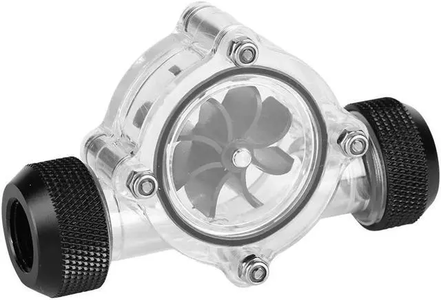 Main image of Thread Port Female to Female Flow Meter Indicator for PC Water Cooling  8  Impellers for PC Water Cooling System