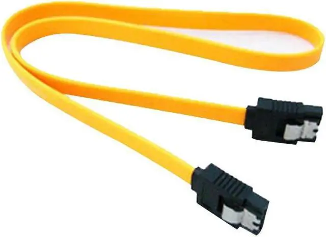 Alt view image 2 of 5 - 45cm SATA 2.0 Cable SATA 2.0 II SATA2  Yellow Red Hard Drive Data Direct Cable Right Angle SATA 7P to SATA7P 3GB/S Data Cable