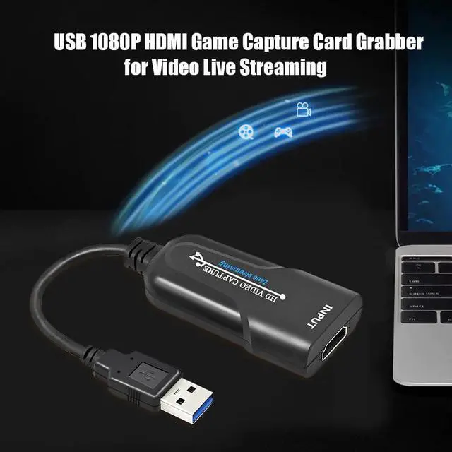 Alt view image 3 of 5 - Video Capture Card USB to HDMI 1080p 60fps Audio Video Grabber for Gaming Live Streaming Video Conferencing PC