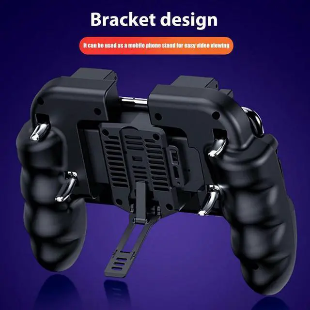 Alt view image 5 of 5 - 1pcs PUBG Game Controller Gamepad Trigger Shooting Free Fire Cooling Fan Gamepad Joystick For IOS Android Mobile Phone