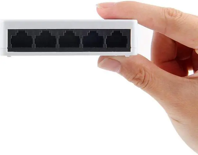 Main image of 5 Ports Mini Ethernet RJ45 10/100Mbps Network Switch Hub Portable Travel Lan Hub for PC PS4  NS Switch
