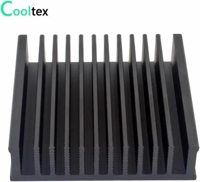 Alt view image 5 of 5 - 3pcs Aluminum Heatsink 50x50x12.8mm Heat Sink Radiator Cooling for Electronic Chip IC LED computer With Thermal Conductive Tape