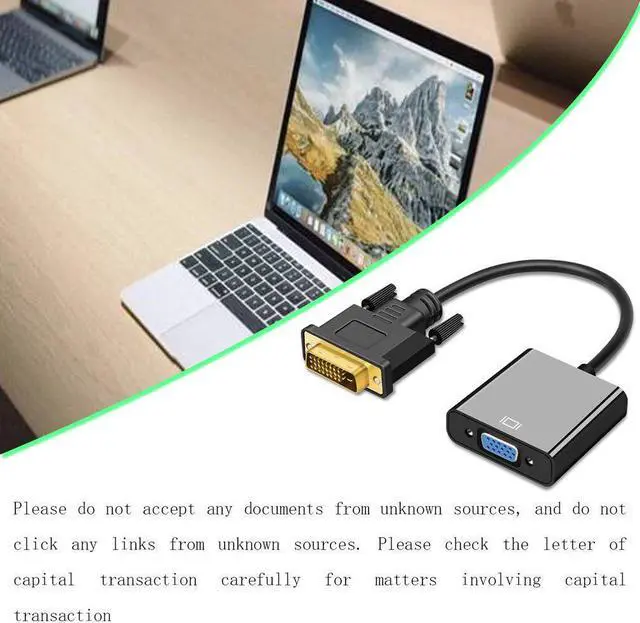 Alt view image 4 of 5 - DVI(24+5) Dual Link Female to VGA 15 Male Monitor Adapter Converter For HDTV for PC Computer Converter