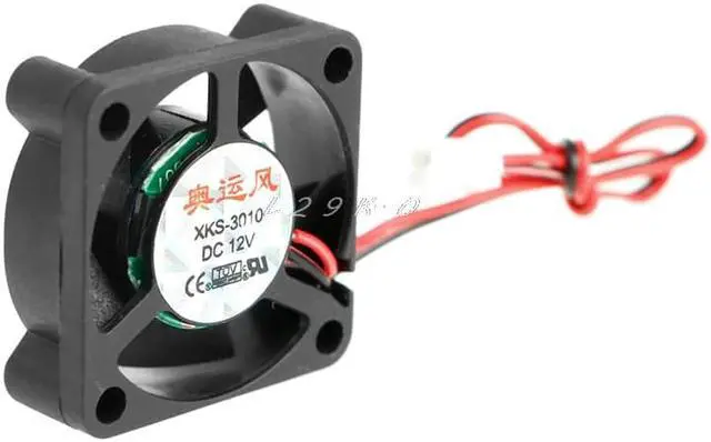 Alt view image 2 of 5 - 12V 0.13A 2-Pin 30x30x10mm PC Computer CPU System Brushless Cooling Fan 3010