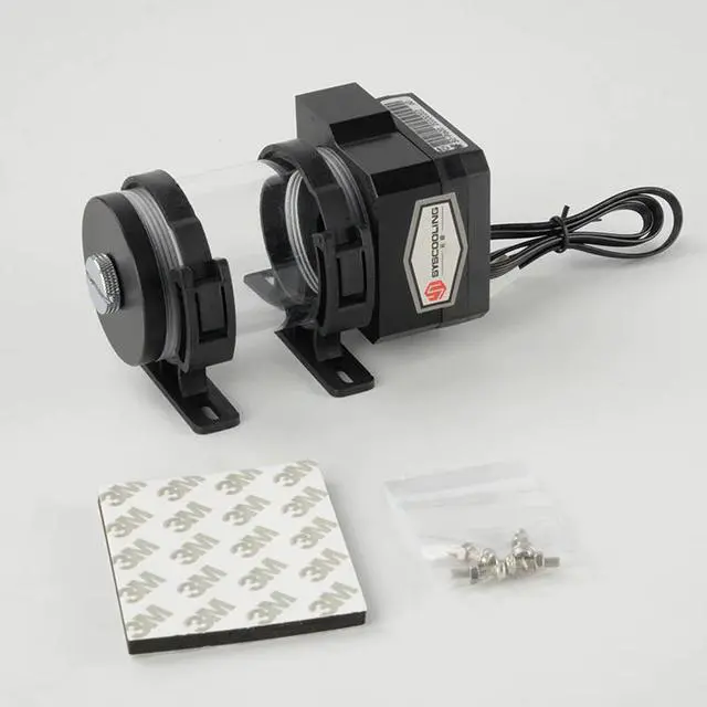 Alt view image 4 of 5 - high performance P60D computer water cooling pump with water tank