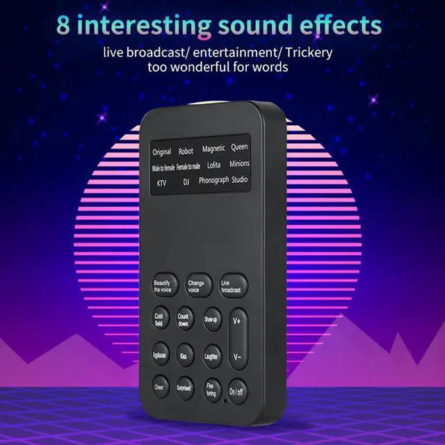 Main image of Sale Professional Mini  Voice Changer  Universal Sound Card For Mobile Computer Voice Recording Game