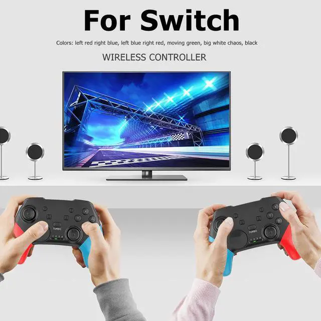 Alt view image 2 of 5 - Bluetooth Joystick for Switch Pro Game Joystick Controller for Switch Console with 6-Axis Handle Game USB Joystick