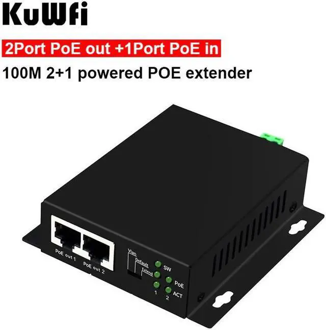 Alt view image 4 of 7 - 6 Port Desktop Fast Ethernet Switch with 4 Port PoE lan ethernet hub rj45 5 port 10/100Mbps network switch ethernet PoE switch
