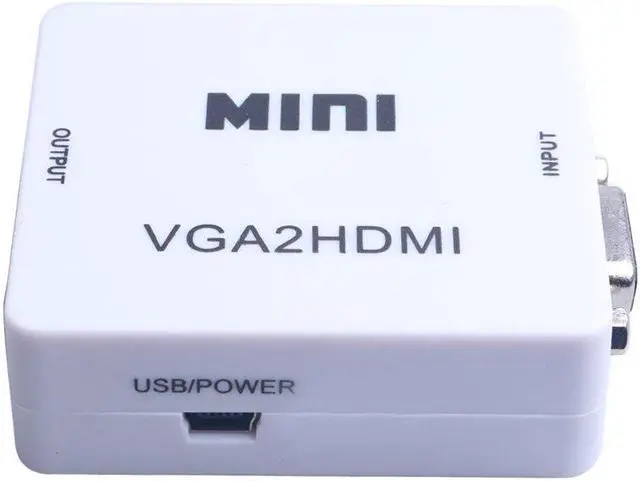 Alt view image 5 of 5 - 1080P MINI VGA to Converter Female-Female Adapter Audio VGA2 Video Box Adapter for Notebook PC for HDTV Projector
