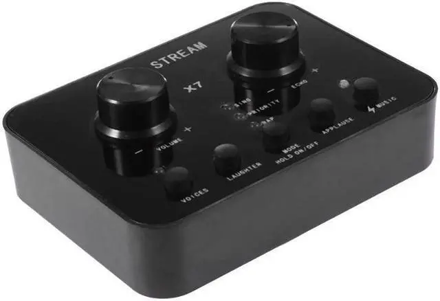 Alt view image 4 of 5 - External USB Sound Card Headset Microphone Webcast Streamer Sound Card for Twitch Live Show Broadcast Phone Computer PC