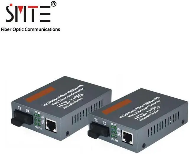 Main image of Media Converter HTB-1100S 25km 10/100Mbps RJ45 Single Mode Duplex Fiber TX RX SC 1550nm