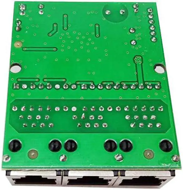 Alt view image 5 of 5 - Realtek RTL8306E chipset 90/180 Degree RJ45 3 port Mini Ethernet Switch Board factory accept OEM ODM network switches pcb