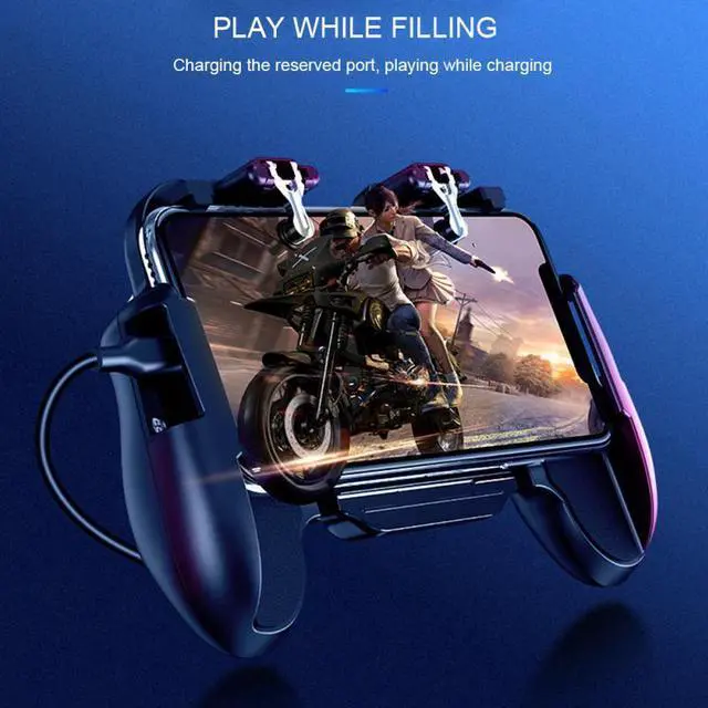 Alt view image 5 of 5 - Controller Gamepad Free Fire with Cooling Fan L1 R1 Trigger Smart Phone Game Pad Grip Joystick for iPhone Android Phone