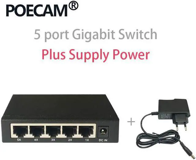 Alt view image 2 of 5 - networking switches factory US EU plug laptop 5 Port Gigabit Ethernet Switch cheapest 5ports switch 10/100/1000