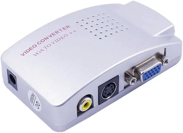 Alt view image 5 of 5 - VT280 PC Converter Box NTSC PAL VGA to TV AV RCA Signal Adapter Converter Video Switch Box Composite for Computer PC