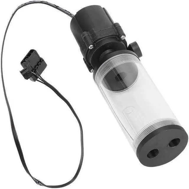 Alt view image 3 of 5 - Water Cooling Cylinder Pump 600L/H Flow 5 meters Lift + 110mm Water Cooling Tank for PC Water Cooling System