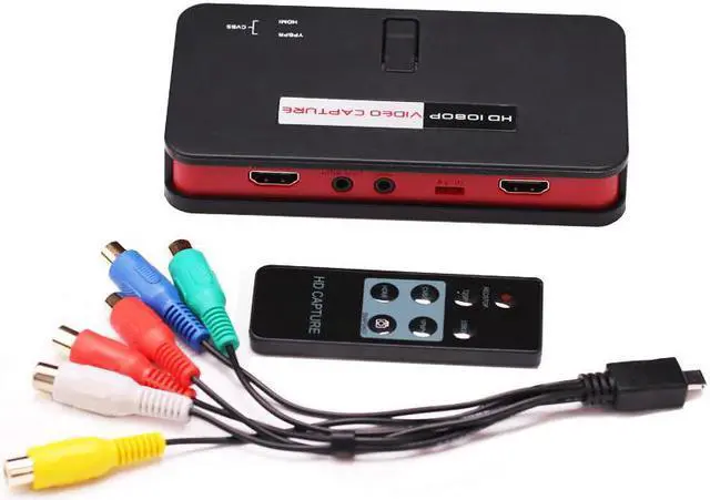 Alt view image 4 of 5 - 284 USB 2.0  Game Recorder HD Video Capture Card Grabber Mic In Audio Out Loop OBS Live Streaming Box,One Key Recording